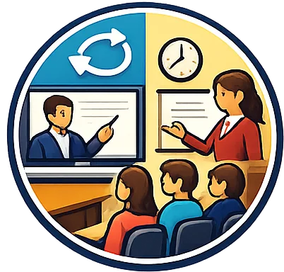 کلاس های آنلاین و حضوری منعطف